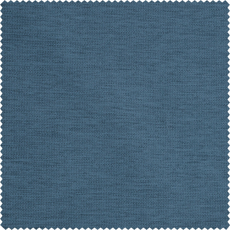 Rideaux obscurcissants en lin synthétique pour chambre et salon Bellino (1 panneau), Bleu sauvage, L 50 po x L 96 po