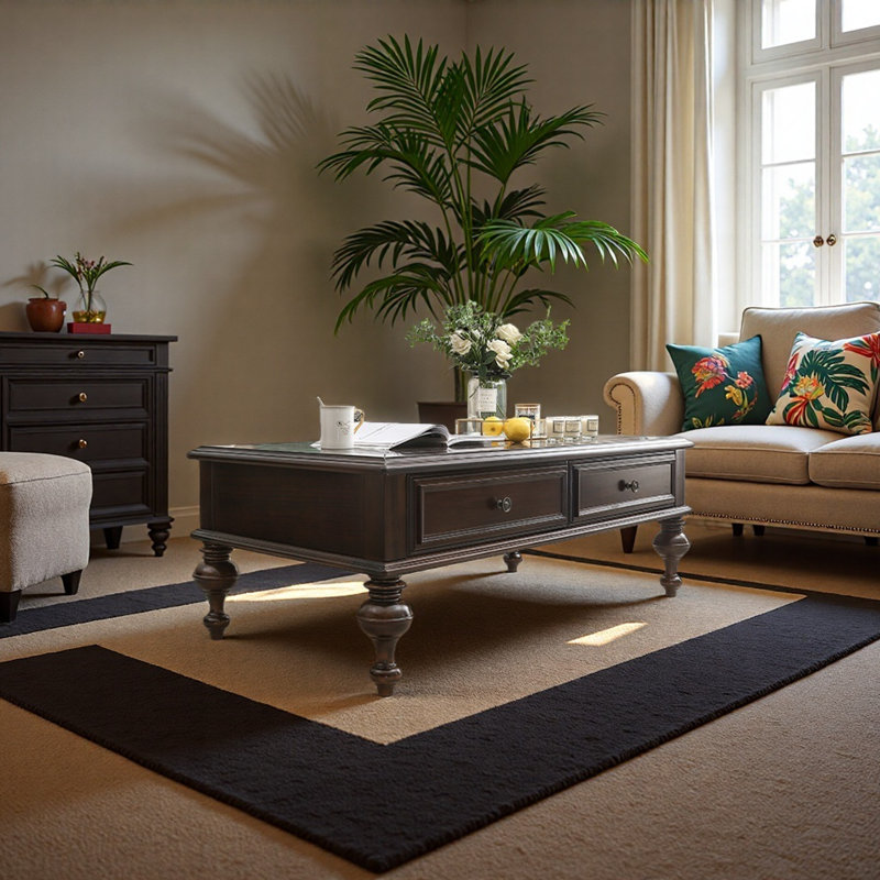 Table basse American Classic, H 17,7 po x L 51,2 po x l 27,6 po