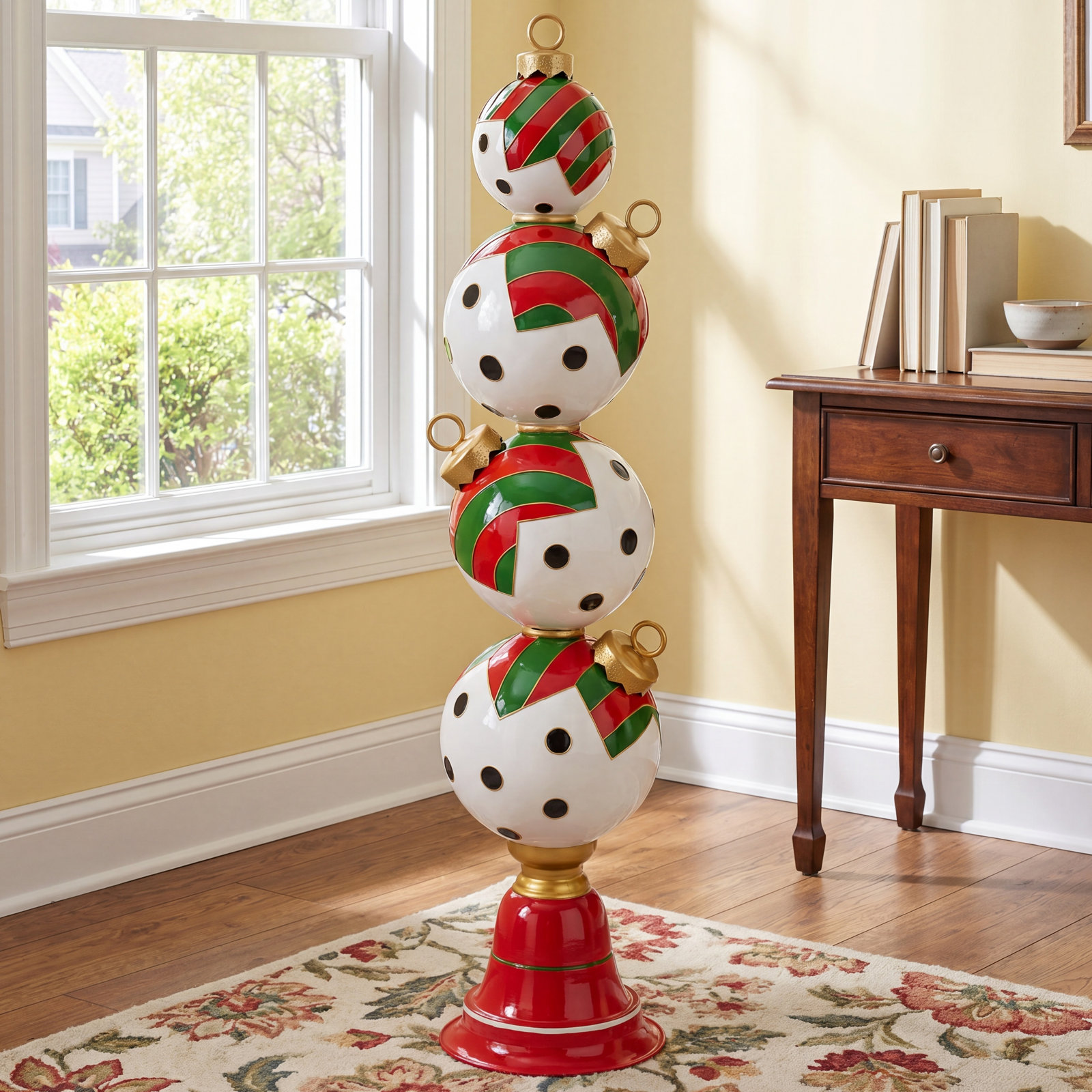 Polka Dot Iron Ornament Display Tower Accent