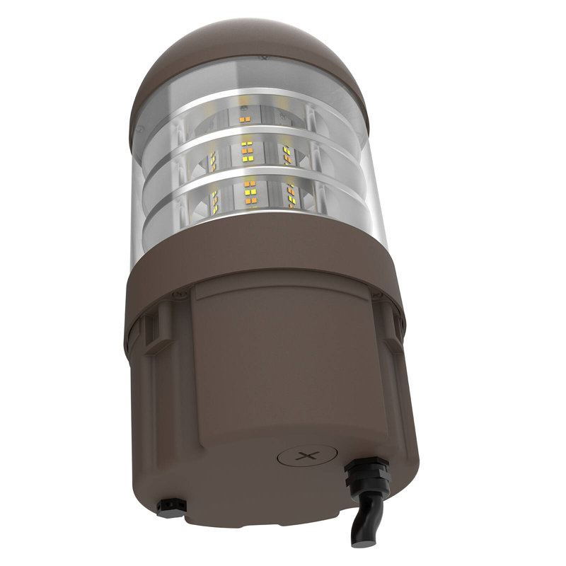 Borne d'éclairage à DEL 42 po 24 watts 3CCT 3000/4000 / 5000K 120-277V Bronze commercial pour l'extérieur, allée IP65, homologuée UL