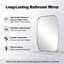 Miroir de salle de bain ovale moderne | Cadre en acier inoxydable-414513853-424648700
