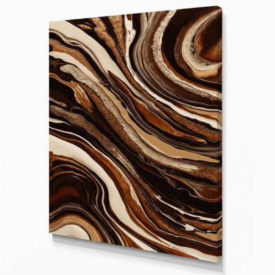 Abstrait art fluide sur toile noire 7