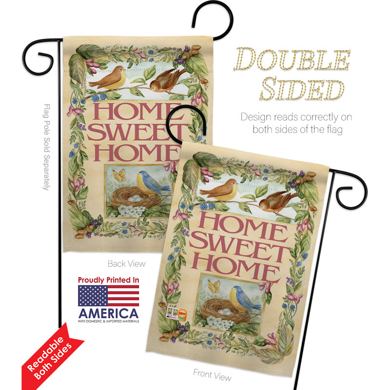 Double Sided 18.5'' H x 13'' W Polyester Flag Set