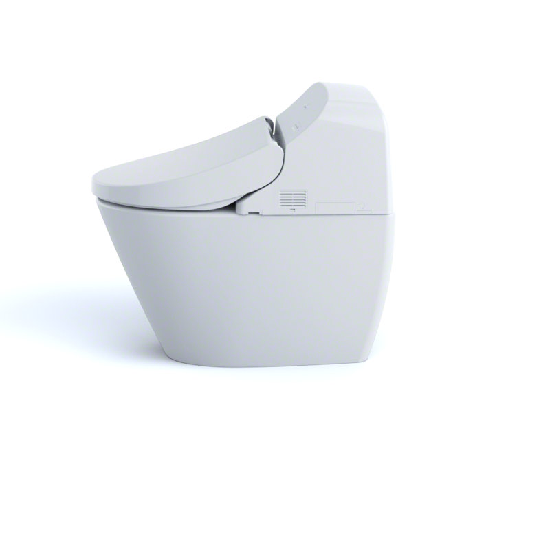 Washlet® Dual-Flush Elongated Bidet Toilet with High Efficiency Flush (Seat Included), Cotton