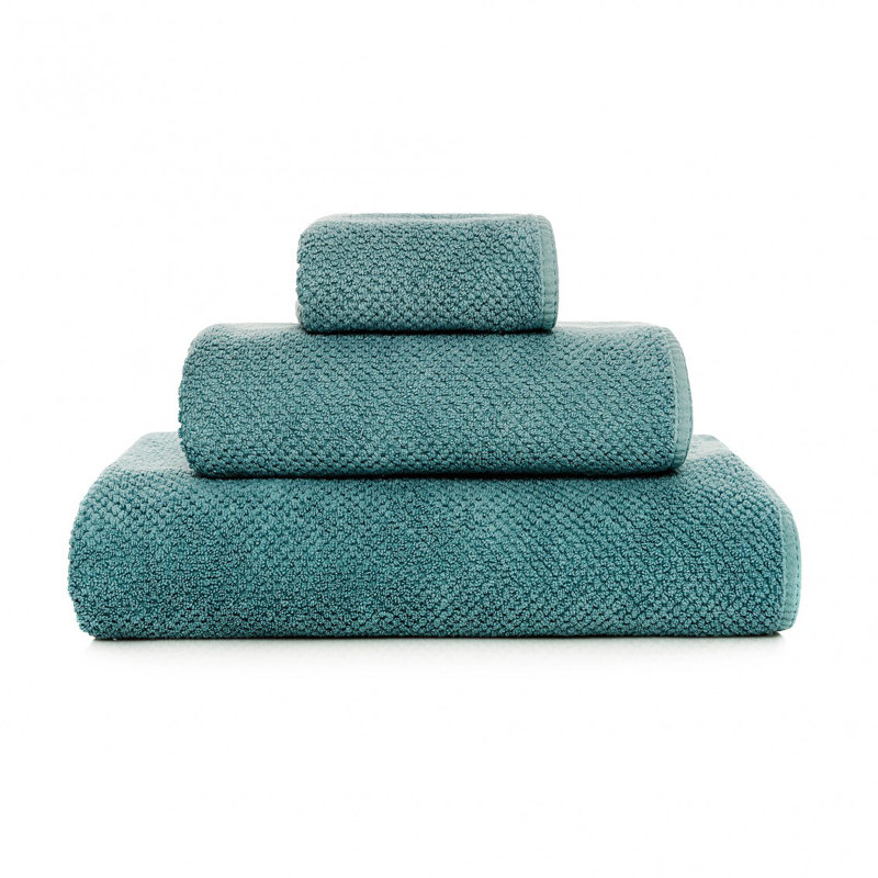 Bee Waffle Waffle Hand Towel, Deep Sea
