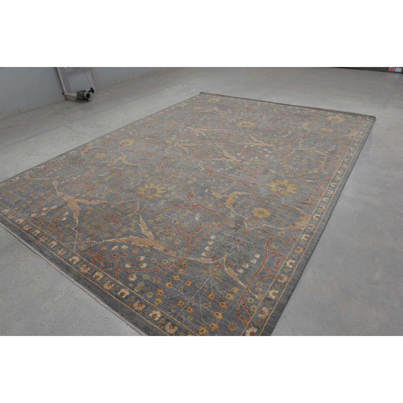 Transitional One-of-a-Kind Rectangle 8'9" X 11'11" Hand Knotted Area Rug