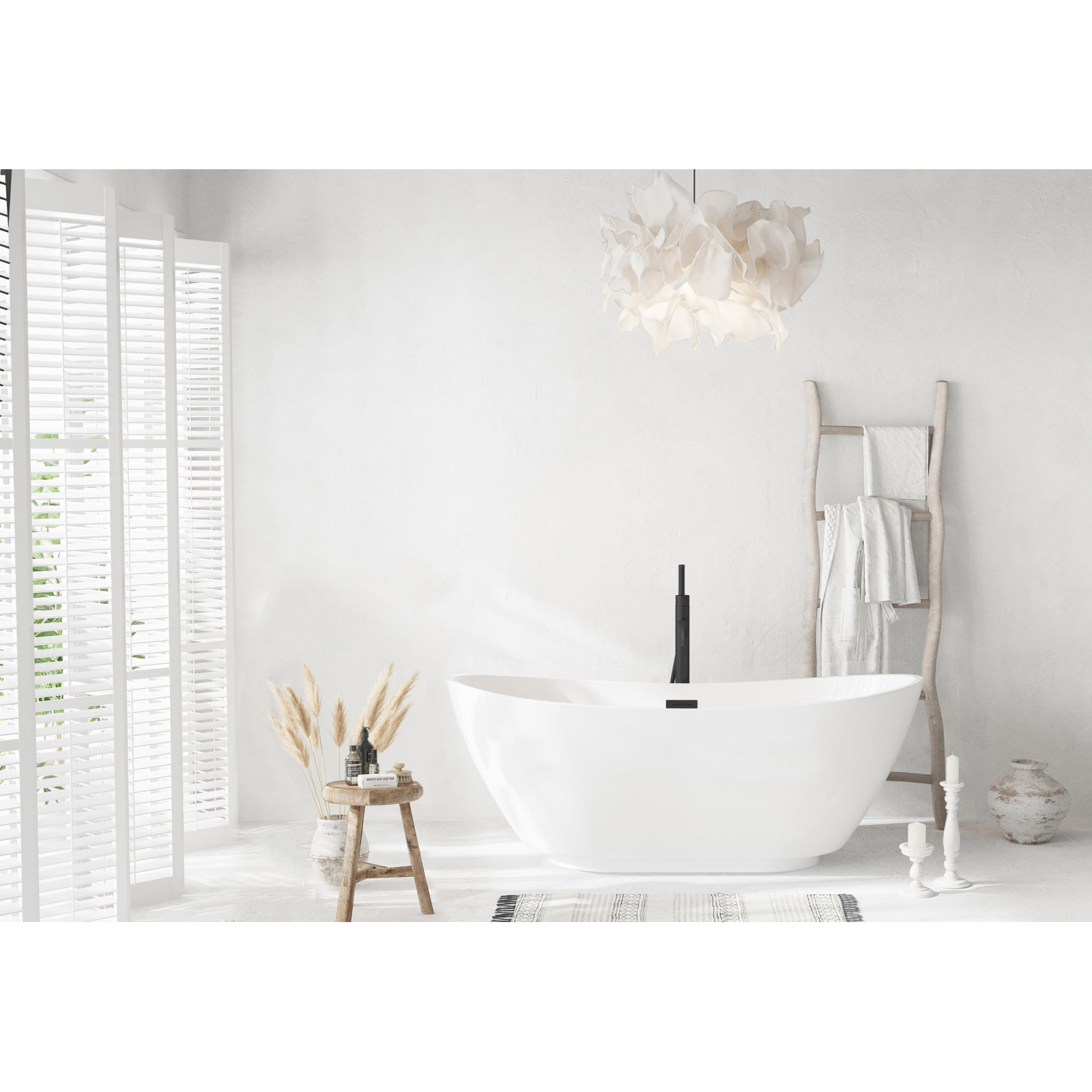 Labrusca 67'' Soaking Bathtub, Matte Black