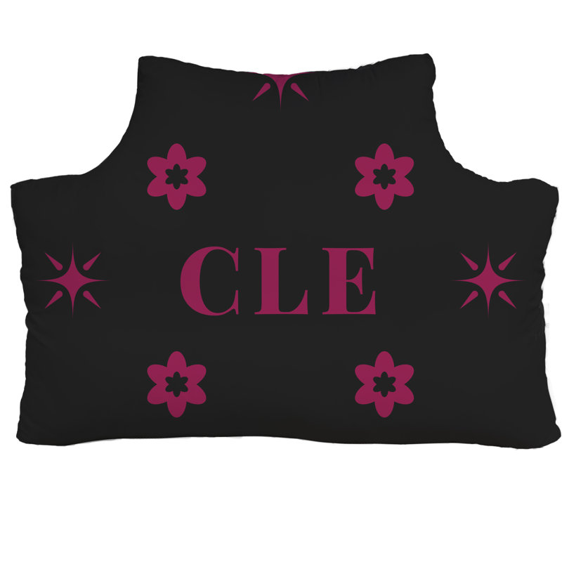Oreiller Cleveland Basketball, Noir, rouge, rouge, basketball, Cleveland, Simple 39,5 po x 29,5 po