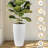 22 Inch White Faux Planters For Indoor Outdoor Use, Automatic Watering System And Water Level Monitor, Compatible With Different Plant Kinds Of 2 Suitable Decorating Spaces Growing Plants-107488574