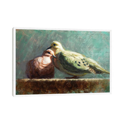 Doves in Love 1 Piece Painting on Canvas