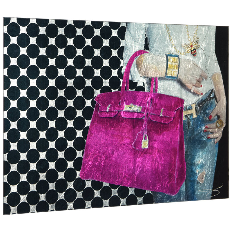 Bouleau mauve - impression sans cadre sur verre