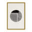 Abstract Minimalist Round by  - Picture Frame Painting on Paper-131292178-131292180-131292190