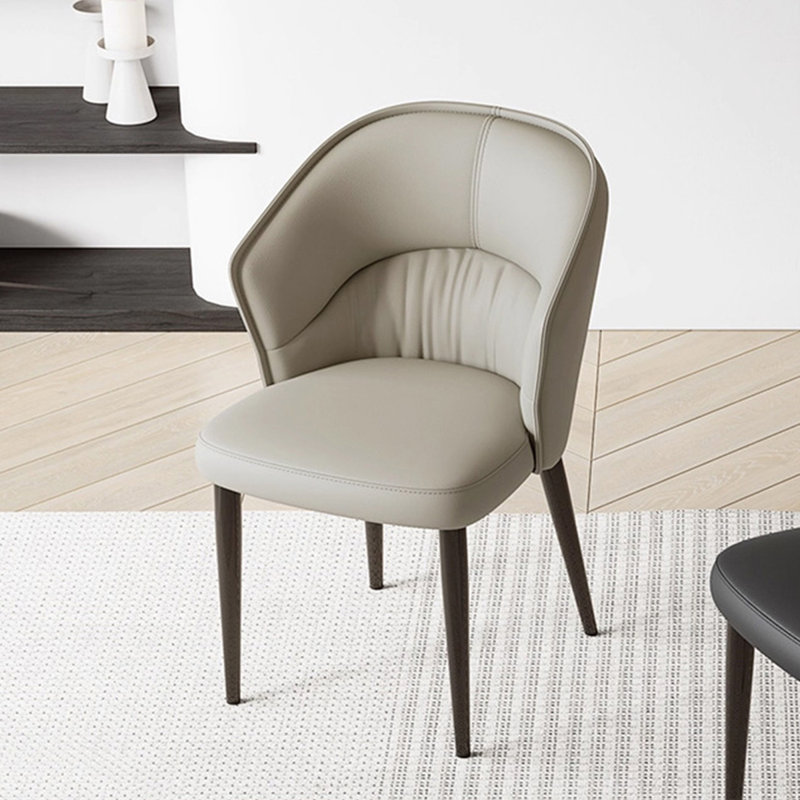 Chaise d'appoint à oreilles grise (ensemble de 2)