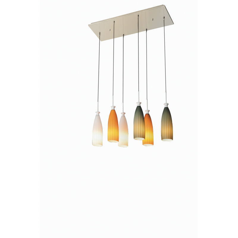 Nancy 6 - Light White Cluster Pendant