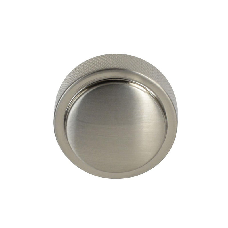 Poignée ronde de 1 3/8 po de diamètre Sherwood, Nickel satiné