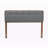 Morganville Dark Gray Upholstered Queen Headboard in Brown Finish, 58.22'' H X 62.41'' W X 1.58'' D-902115899-902115898
