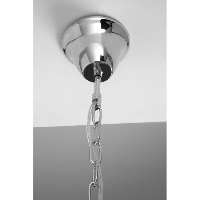 Gleason 1 - Light Dome Pendant, Matte Black/Chrome