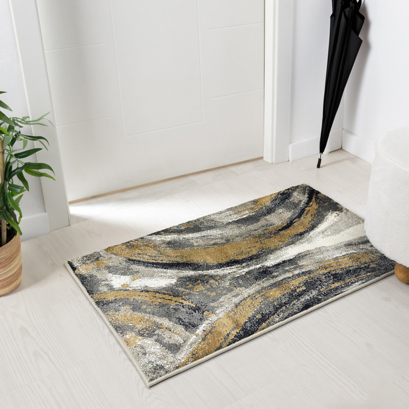 Alayjiah Abstract Indoor Rug, Runner 2' x 7'
