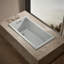 Underscore 60" x 32" Alcove/Tile In Whirlpool Acrylic Bathtub with Heater-418309317