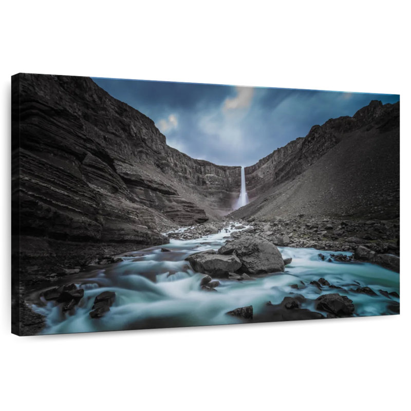 Alvord Hengifoss Waterfall, 16" H x 24" W