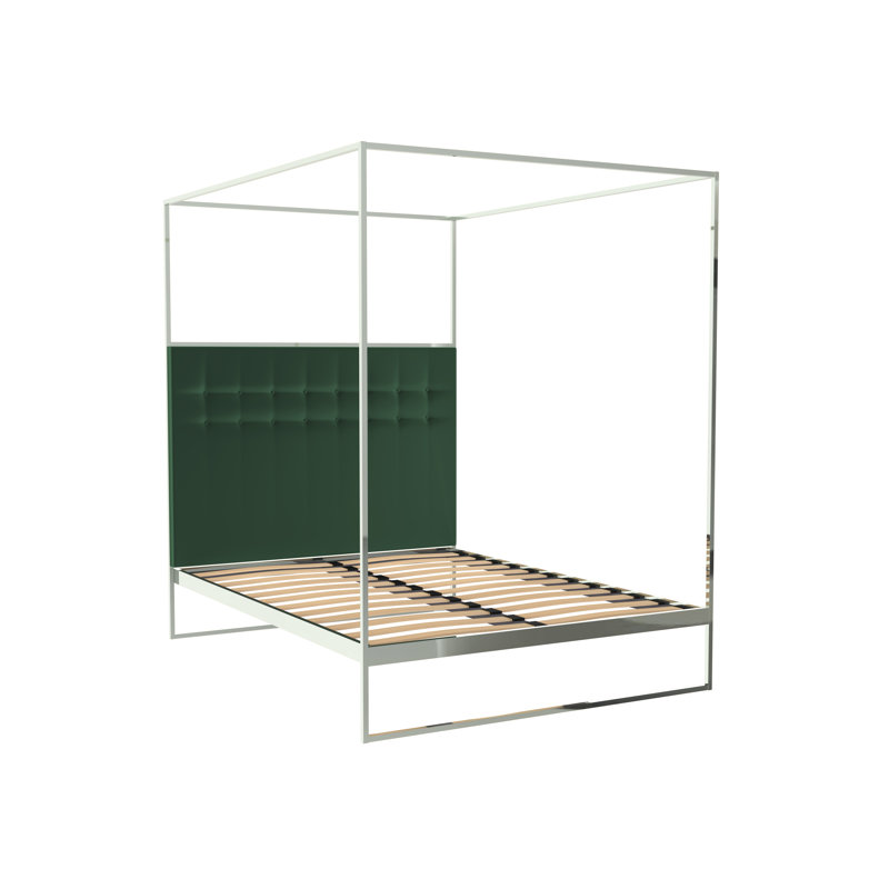 Euclid Upholstered Bed, Double (4'6), Green