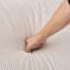 Canapé modulaire en forme de U de 113 po, 4 places, canapé-lit à 4 places, rembourré à compression, sans assemblage, mousse complète pour un espace de vie confortable en velours côtelé beige et blanc-137729014
