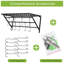Metal Rectangle Wall Mounted Pot Rack