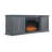 Franklin 60" Fireplace With 2 Doors In Grey