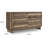 Lina 62 Inch Dresser, 6 Drawers W Ntegrated Handles, Rustic Walnut Brown