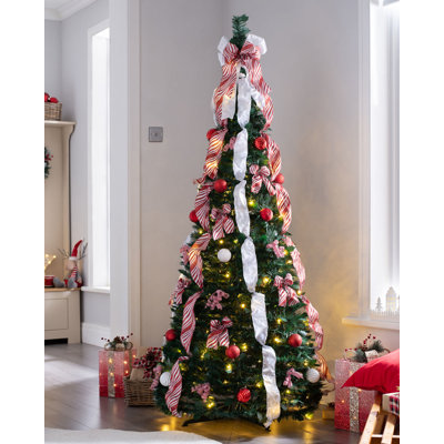 182.88cm H Lighted Artificial Christmas Tree