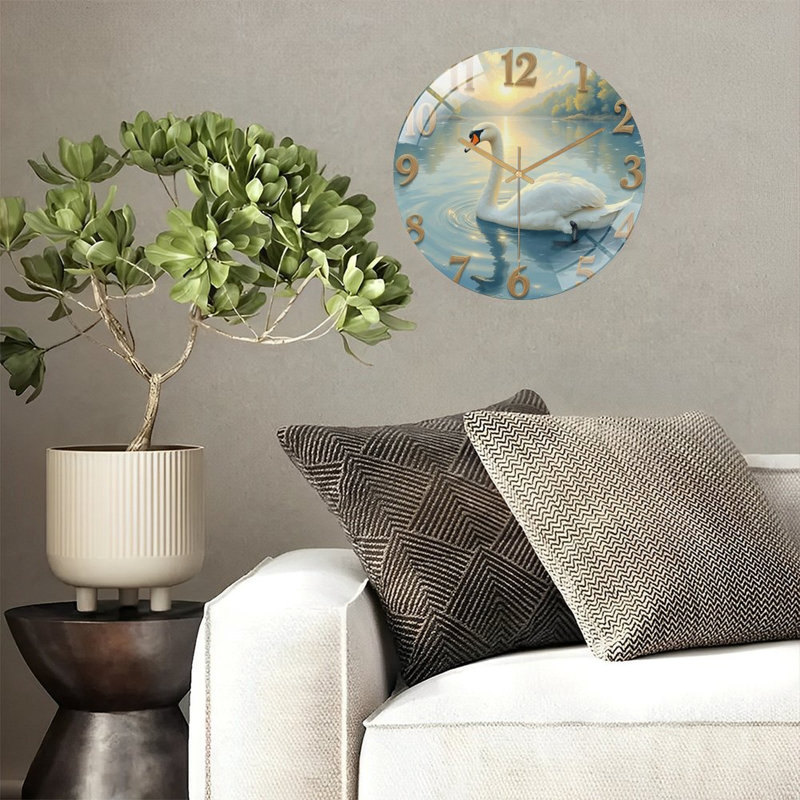 Horloge murale Swan Lake