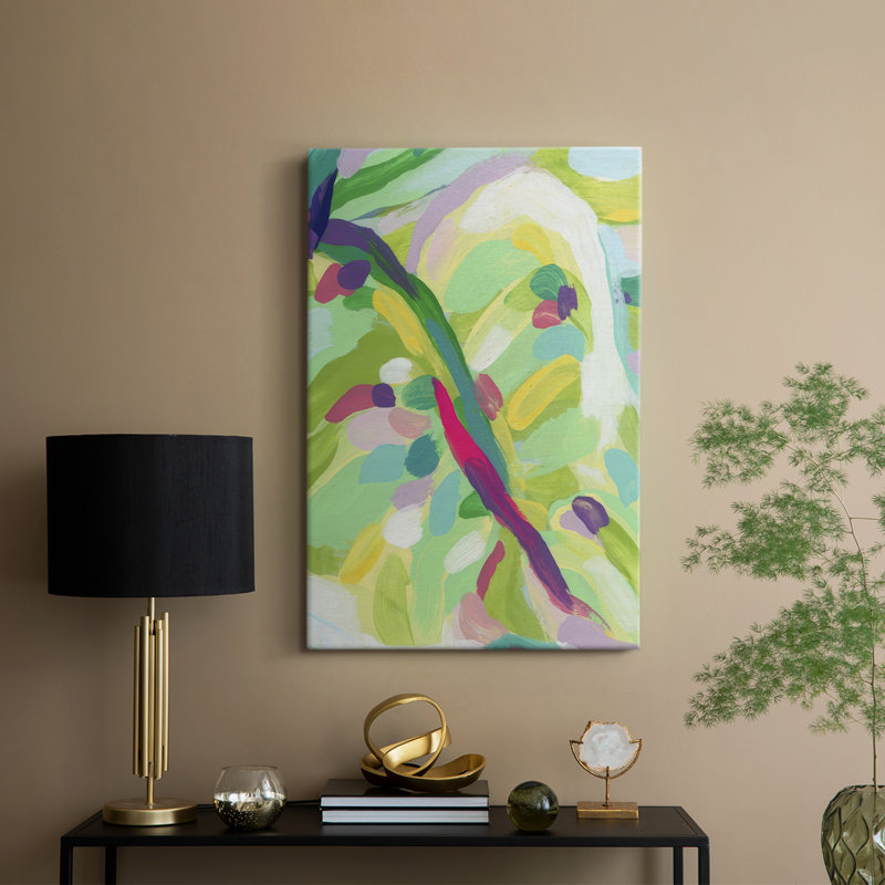 Bright Tropical Abstraction VI - galerie sur mesure, H 60 po x l 40 po