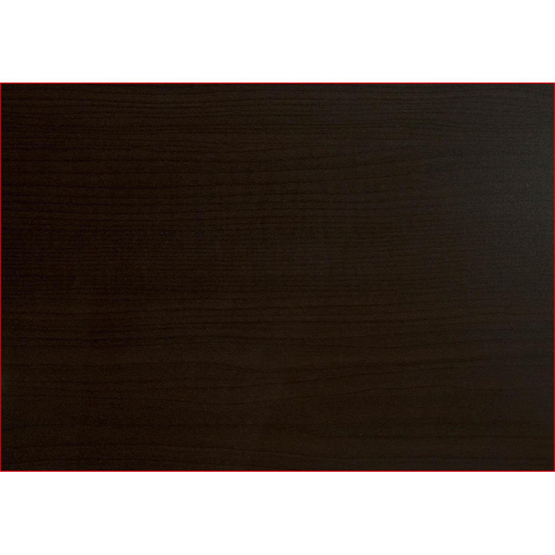 Bureaux, bureau d'ordinateur moderne de 47 pouces avec base en métal doré, stratifié espresso brun foncé | Espresso | Panneau de particules