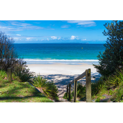 Beach Water View - Wrapped Canvas Print