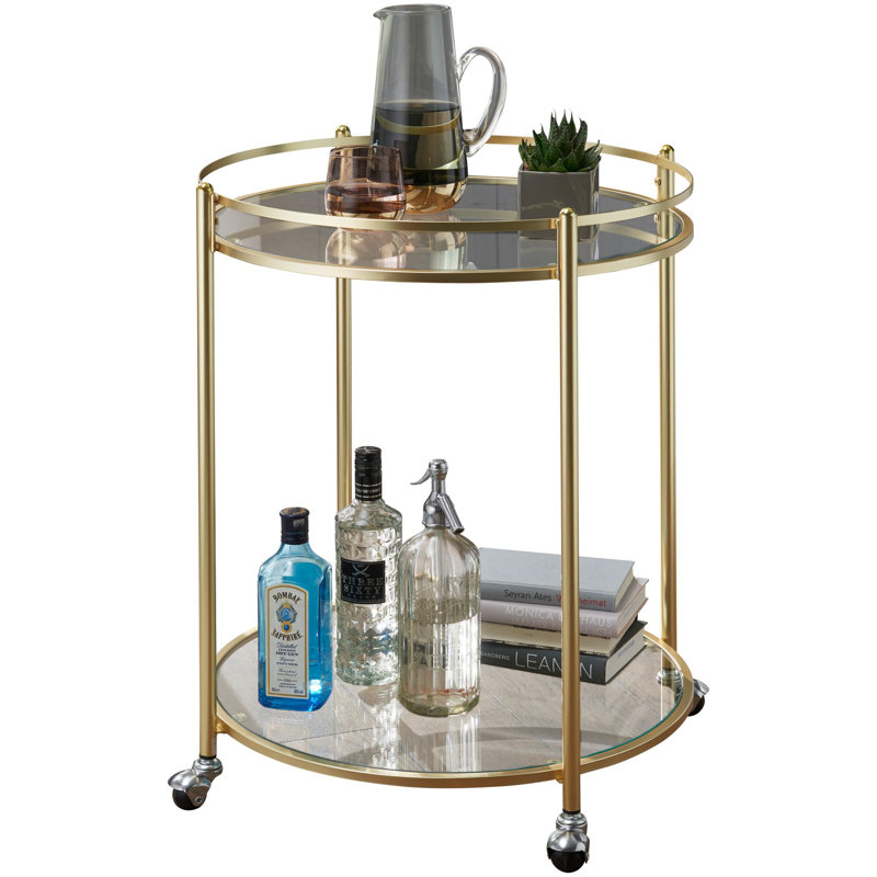 Kaden Aluminium Bar Cart