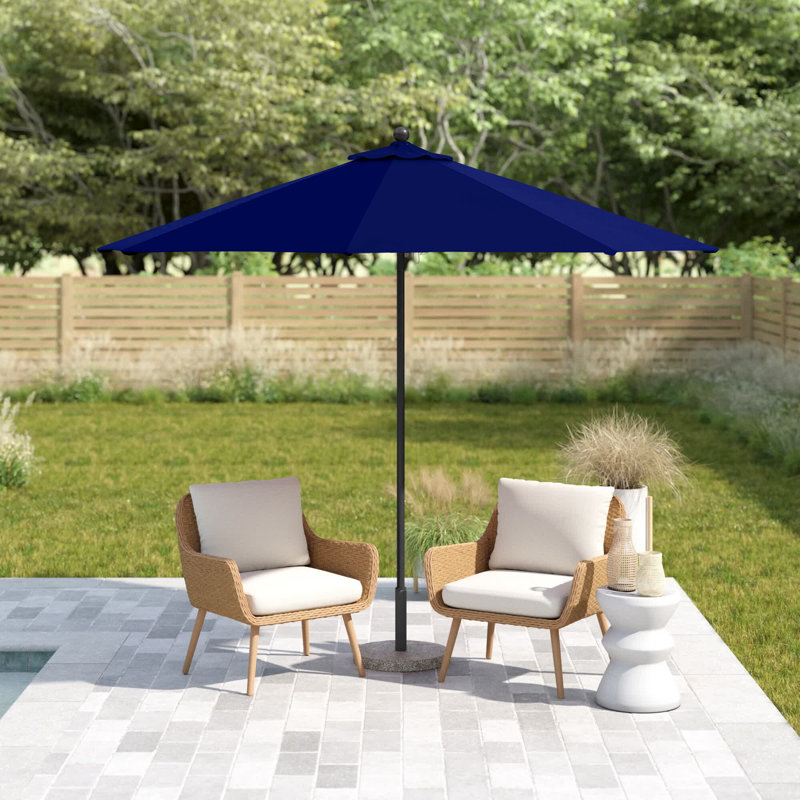 Parasol de marché 9 pi Maria, Toile toile Truebrue® Sunbrella®