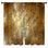 Rideaux de fenêtre bronze texturé grunge et voilage - 2 panneaux