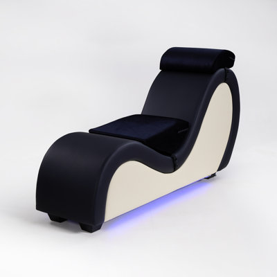 Faux Leather Chaise Lounge