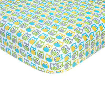 Animals 100% Cotton Sateen Fabrics - Piece Standard Crib Fitted Sheet