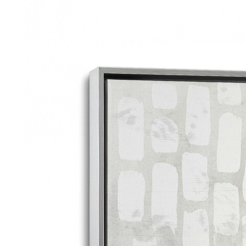 Wave Formations Duo I, ensemble de 2 impressions sur toile, Cadre flottant, H 49 po x l 66 po x P 1,75 po, Chrome poli