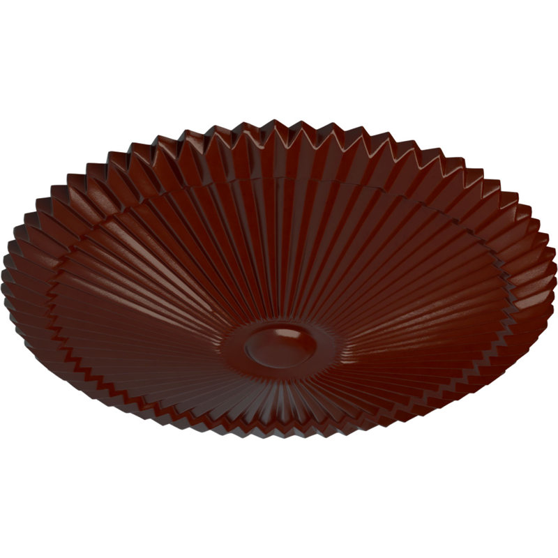 Médaillon de plafond 24 po x P 3 po Shakuras (convient aux auvents de 5 po ou moins), Acajou brossé