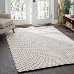 Tapis ivoire / noir Ribbon
