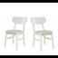 Ensemble de 2 chaises de salle à manger modernes avec support ergonomique