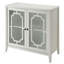 Console blanche avec 2 portes