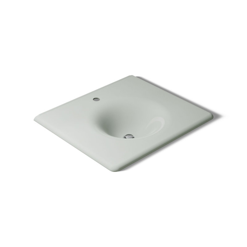 Iron Impressions 26" Single Bathroom Vanity Top, Sea Salt, Single, Sea Salt