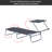 Outdoor Lounge Chair, Adjustable Folding Chaise Lounge, Tanning Chair With Sun Shade For Beach, Camping, Hiking, Backyard-778771363