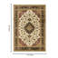 Tapis crème au design classique, 94 po Polypropylène de 7 pi 10 x 3 po, matériau de réglage