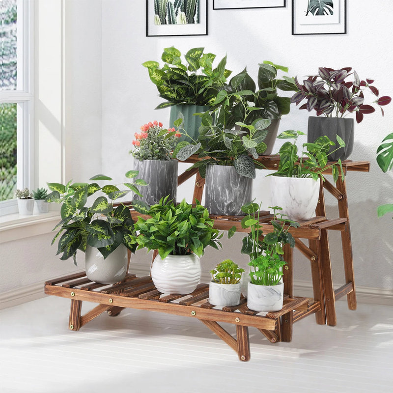 Support pour plante à 3 niveaux