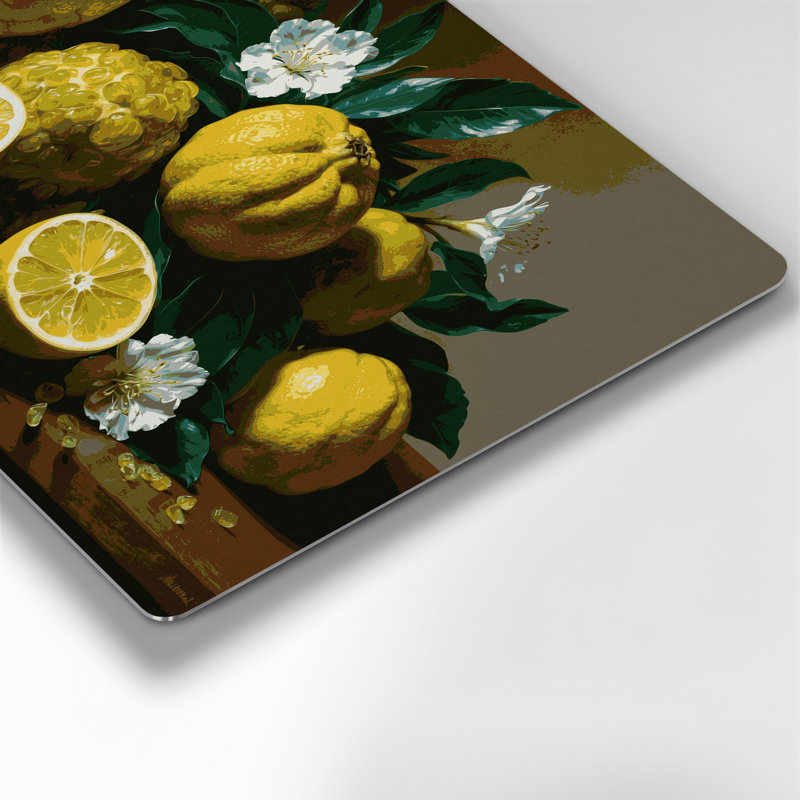 Art mural en métal «Fruit Citron Green», H 12 po x l 18 po