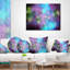 Parfait bleu mauve ciel étoilé - coussin abstrait imprimé